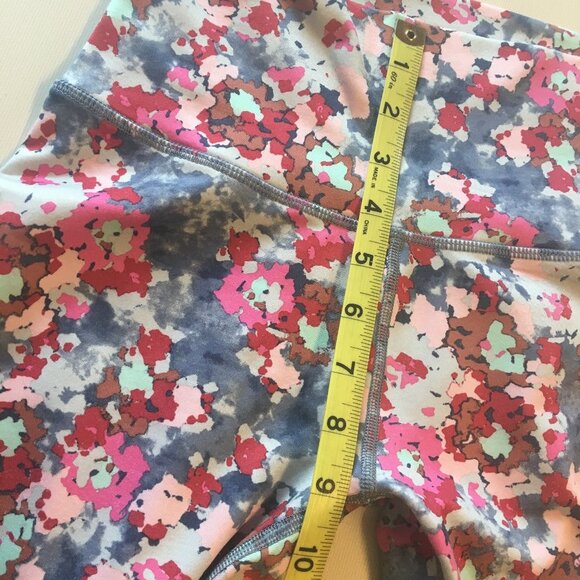 Aerie Chill Play Move Active Leggings Medium Blue Pink Floral Bloomcore - Picture 5 of 8